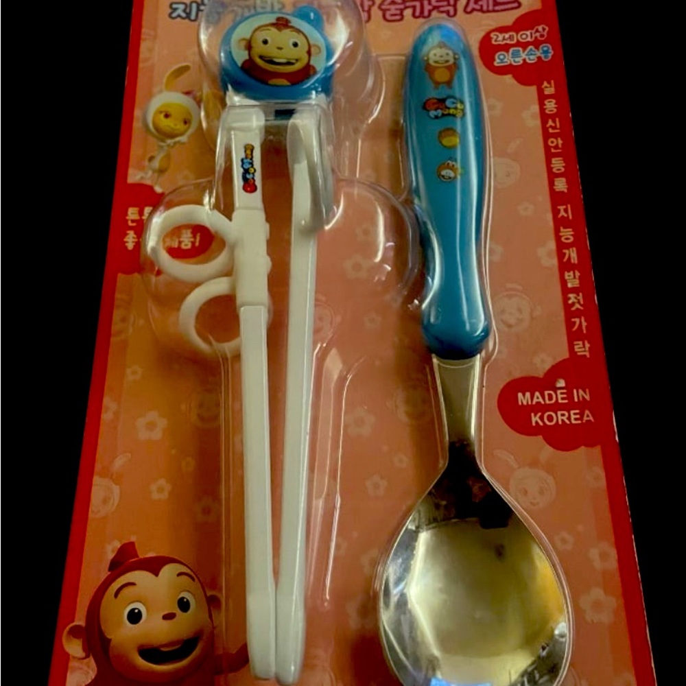 Cute Kawaii Japanese kids Chopstick & Spoon Set